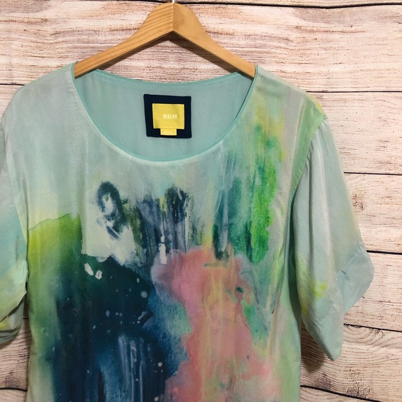 Anthropologie | Maeve Silk Painted Tunic Dress - Picture 5 of 6